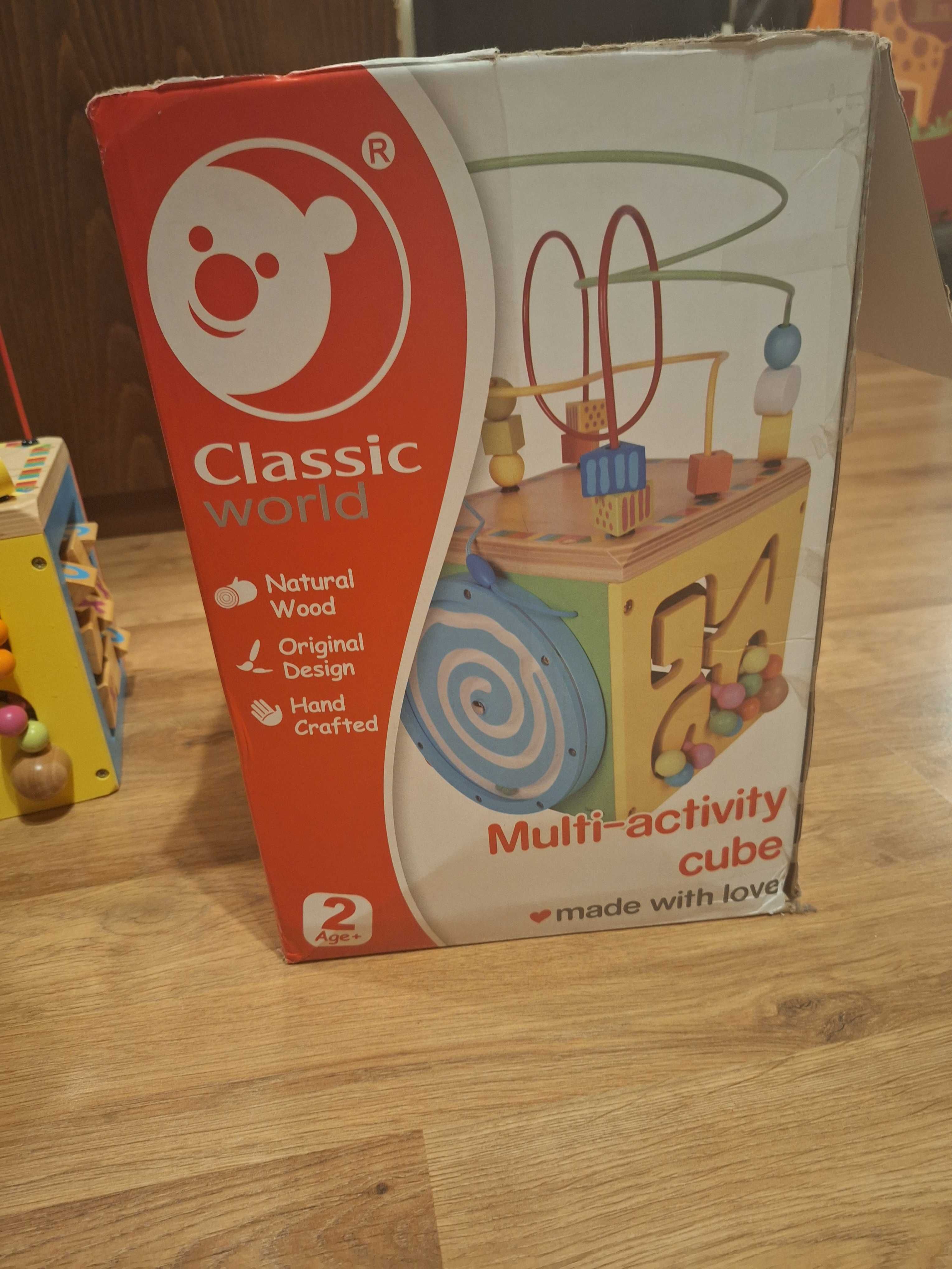 Дървен мултифункционален куб Classic World