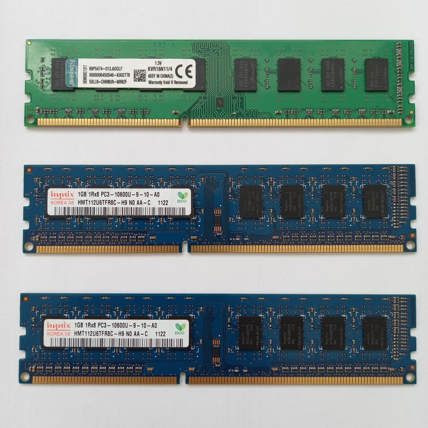 ОЗУ DDR3, 1Гб×2шт 1333Мгц,  4Гб, 1600 Мгц