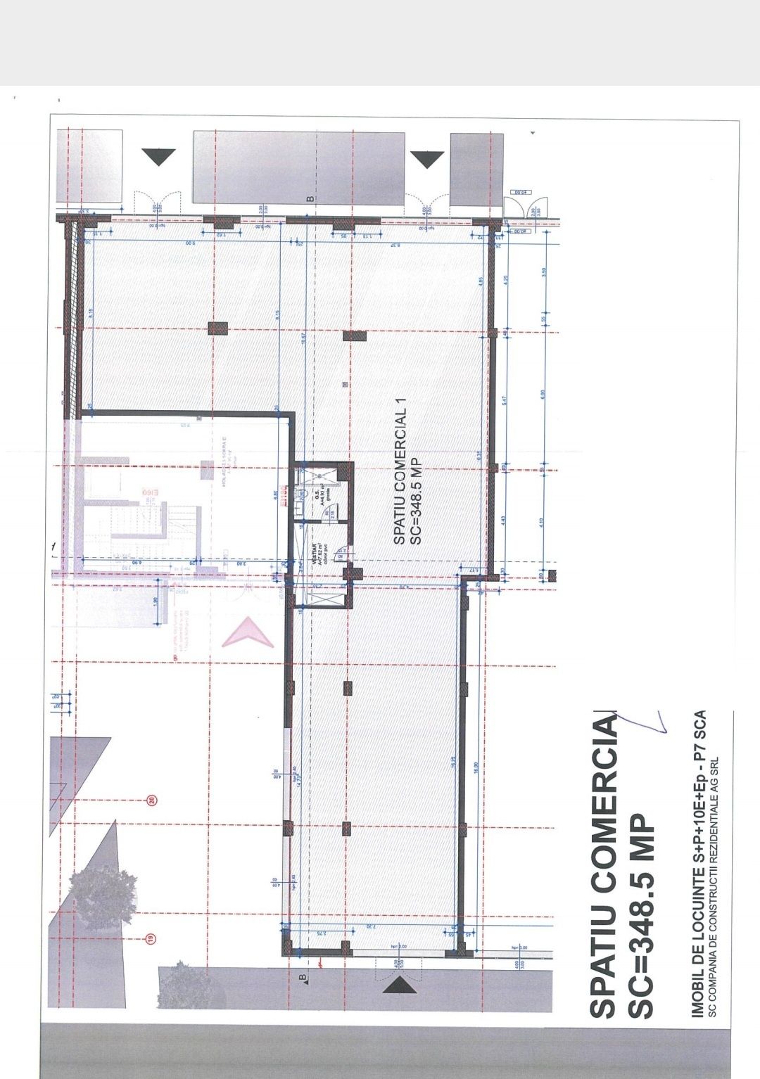 Spatiu comercial bloc nou Onestilor