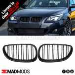 Set grile duble M BMW Seria 5 E60 E61 M5 2003-2010, Negru Lucios