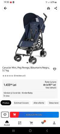 Carucior mini pliko peg perego navy