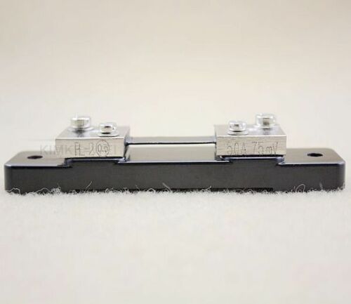 Ampermetru 50A DC curent continuu + sunt 50A 75mV. Nou ambalat!