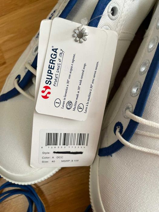 Scotch & Soda sneakers albi | Mărimea 40 | Noi + șireturi extra