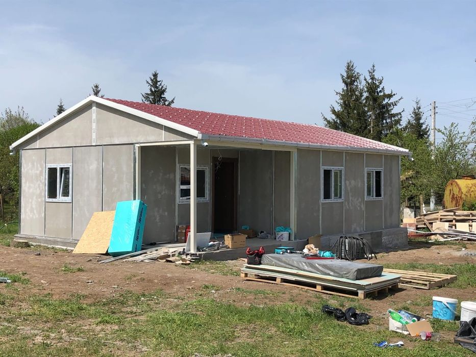 Casa Modulara, Garaje Auto, Containere stil birou din panou sandwich