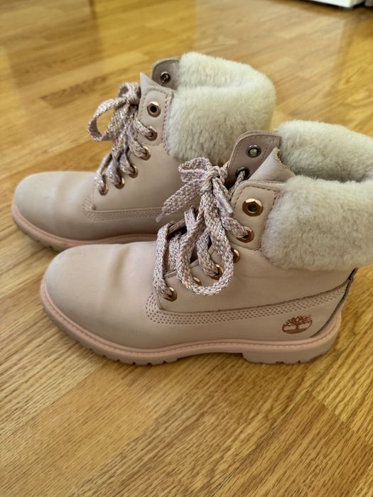 Дамски боти TIMBERLAND, цвят пудра, размер 38