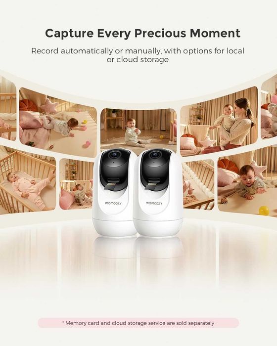 Momcozy BM04 бебефон - WiFi, 2 камери, 5" дисплей, мобилно приложение