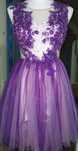 Rochie tull cu aplicatii
