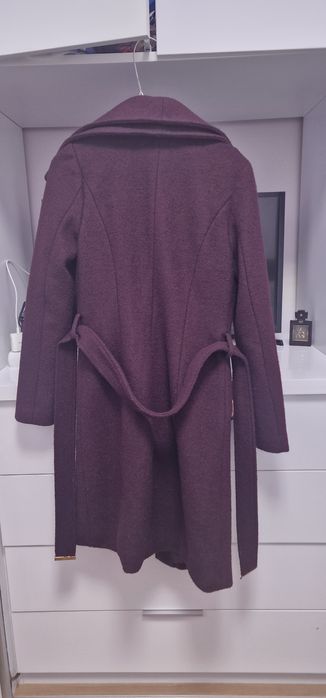 Palton cu lana visiniu xs