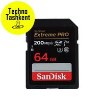 SanDisk Extreme PRO 64 gb 200mb/s 4K (Garantiya) (Dostavka bor)