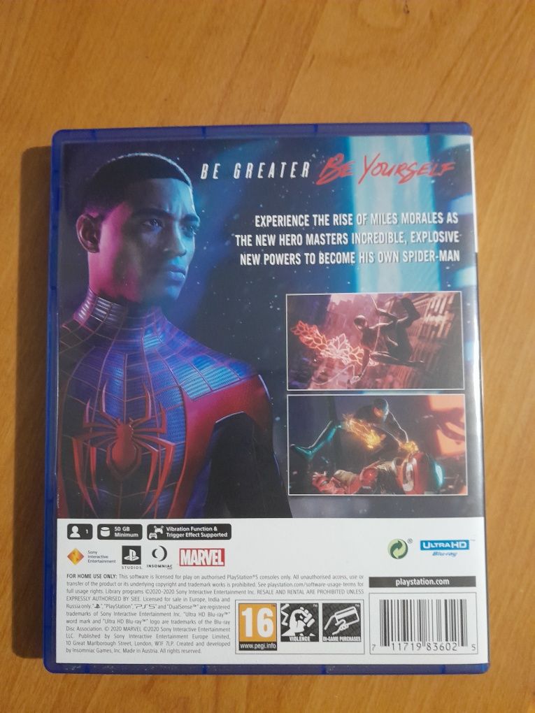 Spider man Males Morales PS5