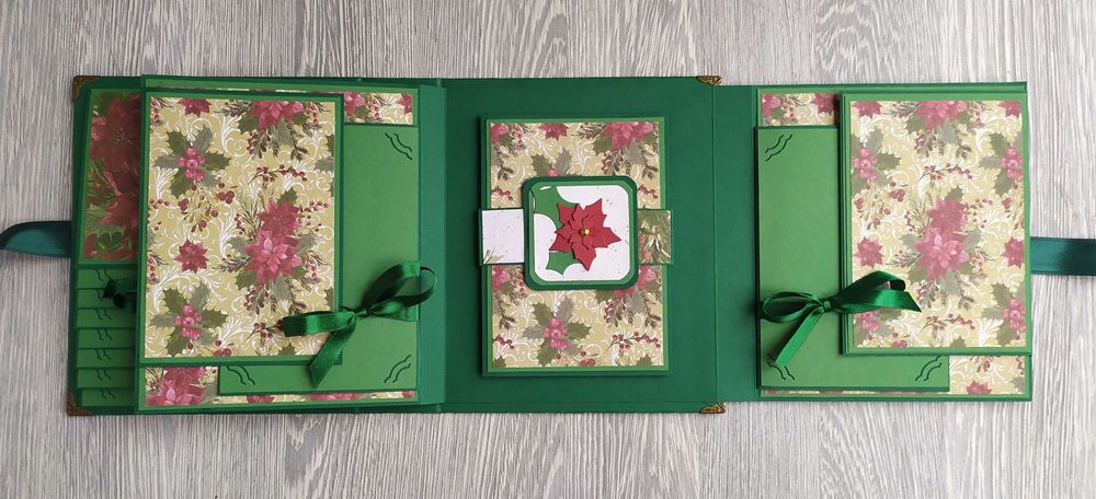 Коледен скрапбук албум в зелено /43.8