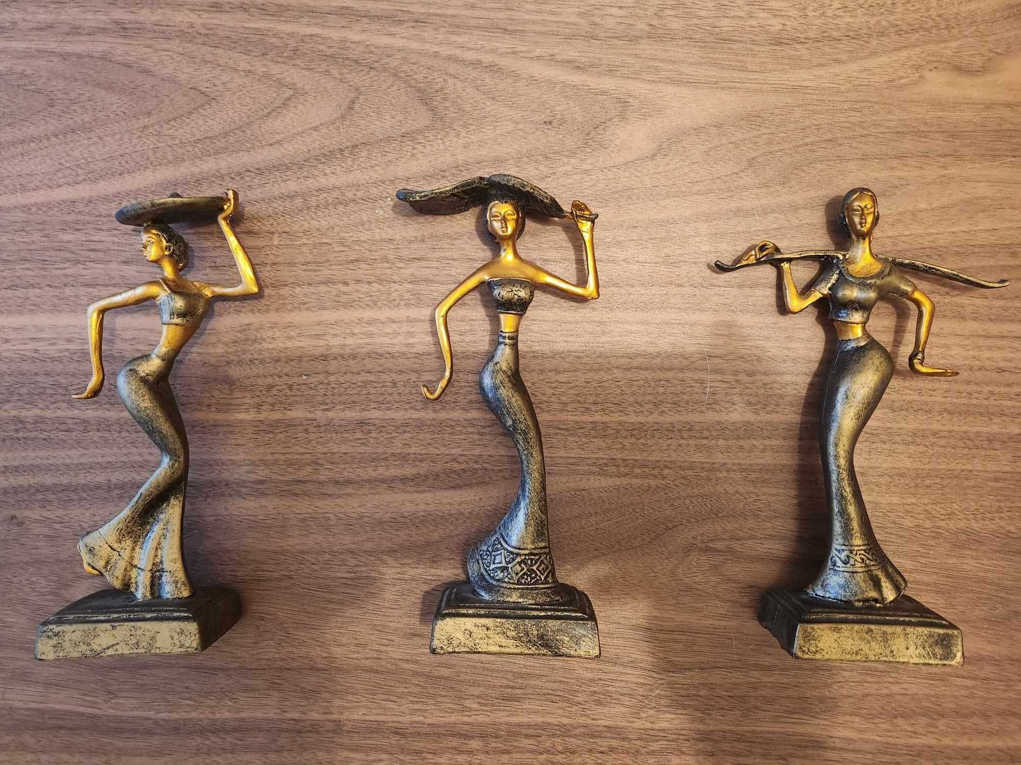 Set 3 Statuete Africane - 19cm
