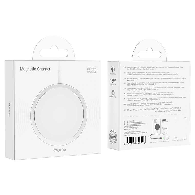 Hoco CW30 Pro Magnetic Wireless MagSafe 15W for Apple iPhone 12