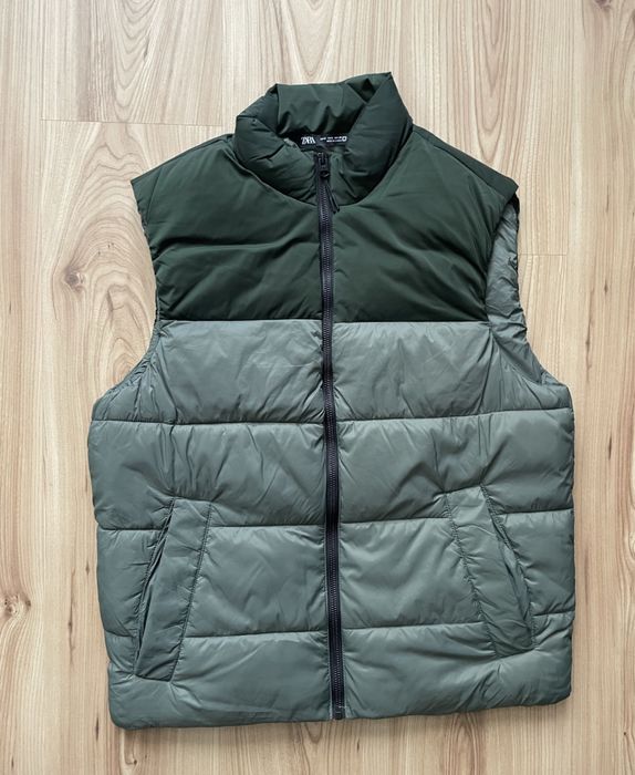 ZARA / мъжки елек/грейка с пух S/M