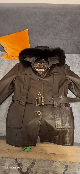 Geaca dama piele naturala romaneasca cu captusala pe fermoar