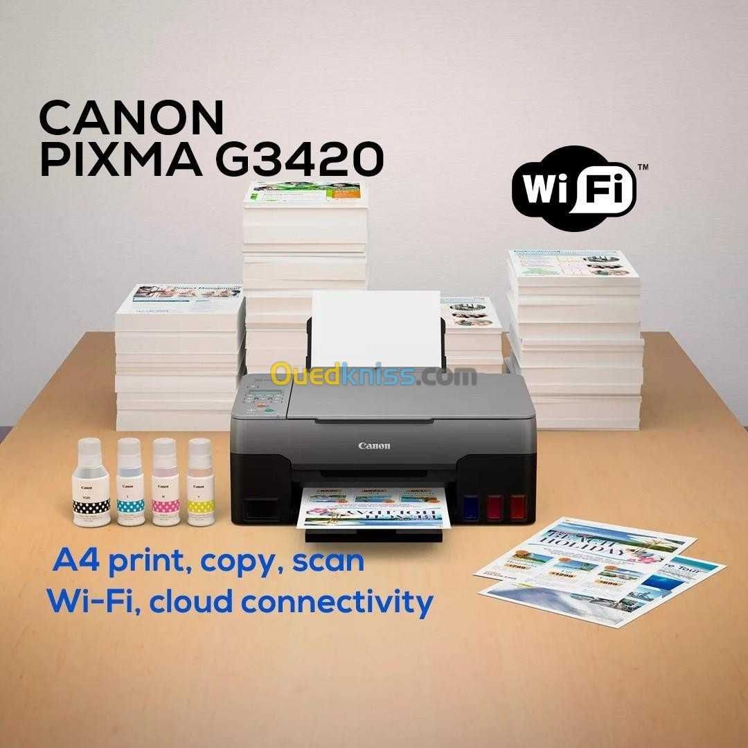 Цветной принтер МФУ 3в1 Canon PIXMA Серия G2420/G2430/3420/3430
