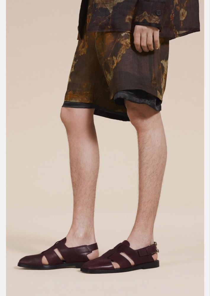 ZARA Man 2024, Leather sandals