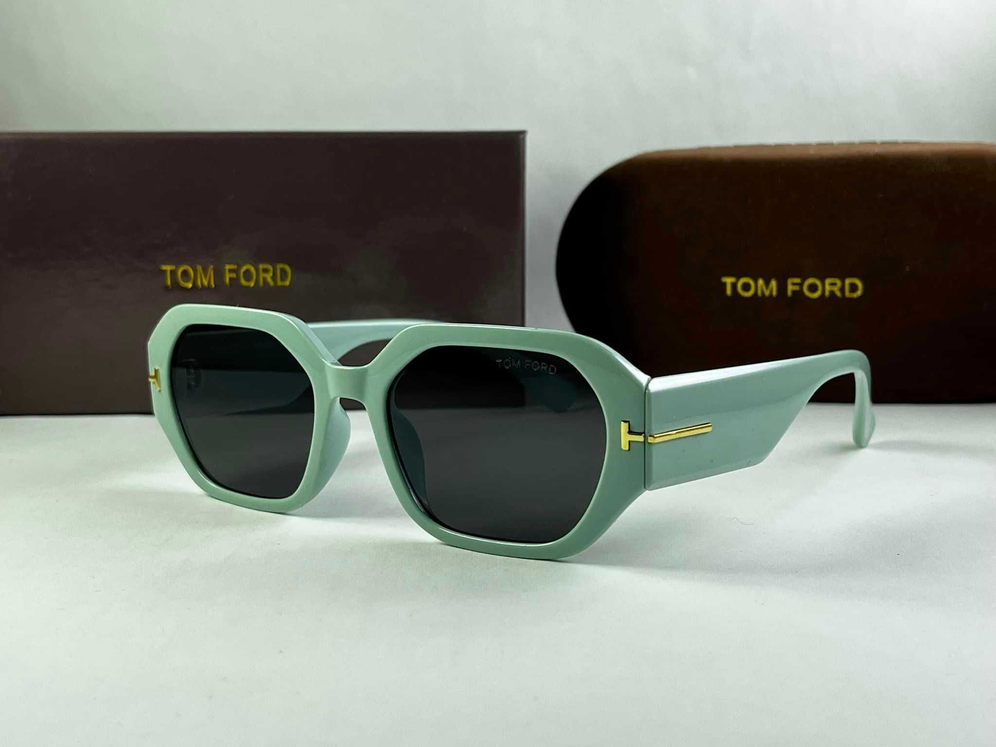 Слънчеви очила Tom Ford Sunglasses Правоъгълни Черни УВ400 защита