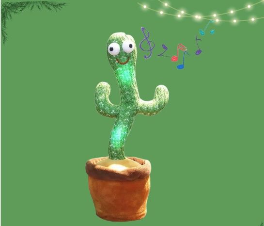 Танцуващ и пеещ кактус Cactus, говореща интерактивна играчка