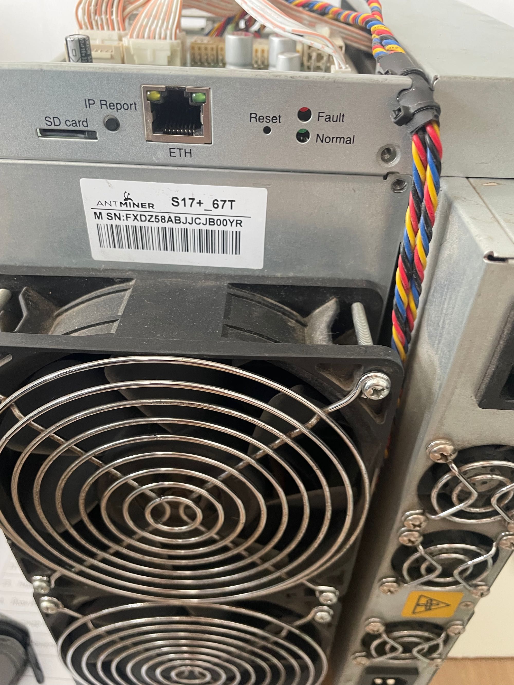 Antminer s17+ 67TH с проблем