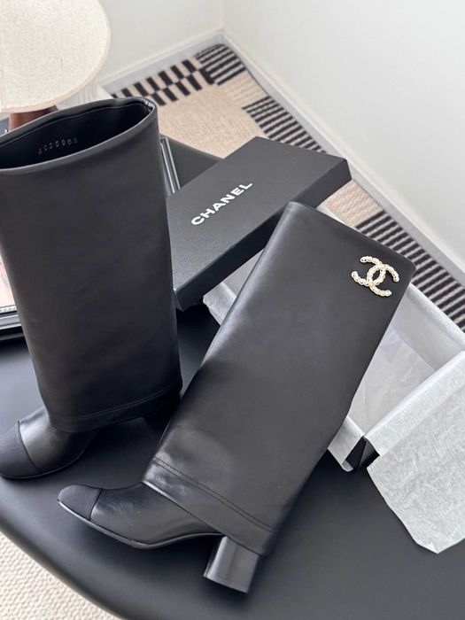 Cizme Chanel -piele naturala 100% premium prezentare completa