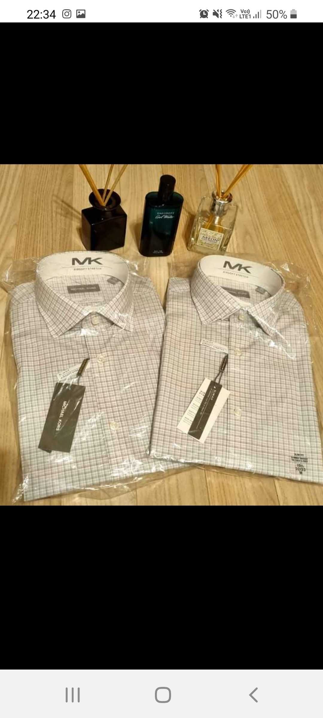 Cămăși bărbați MICHAEL KORS,  originale , mărimea M ȘI L    , 200 lei;