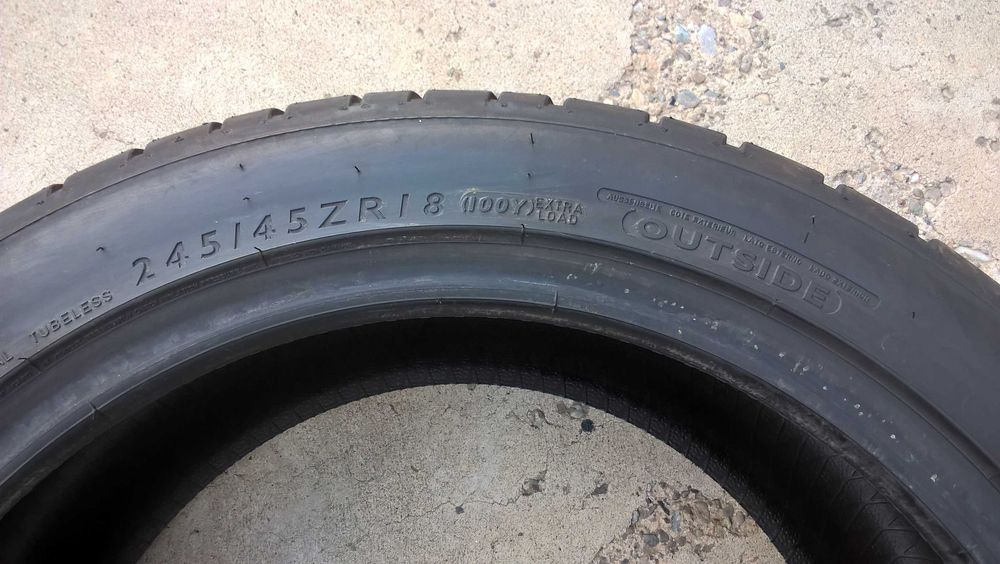 O anvelopa de vara 245 45 18 dunlop sport maxx RT profil 7,8 mm
