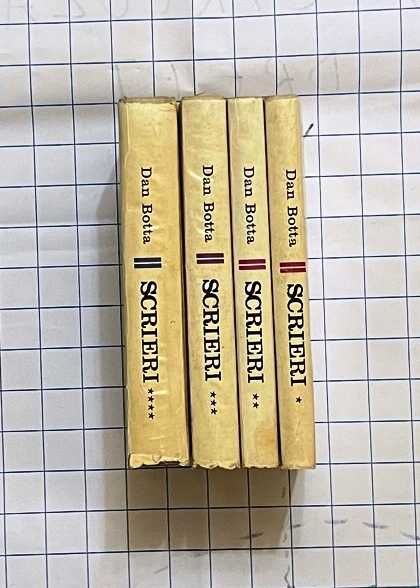 scrieri 4 volume cartonate supracoperti editie completa de dan botta