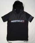 Made by Society Short Sleeve Hoodie оригинално горнище L суичър