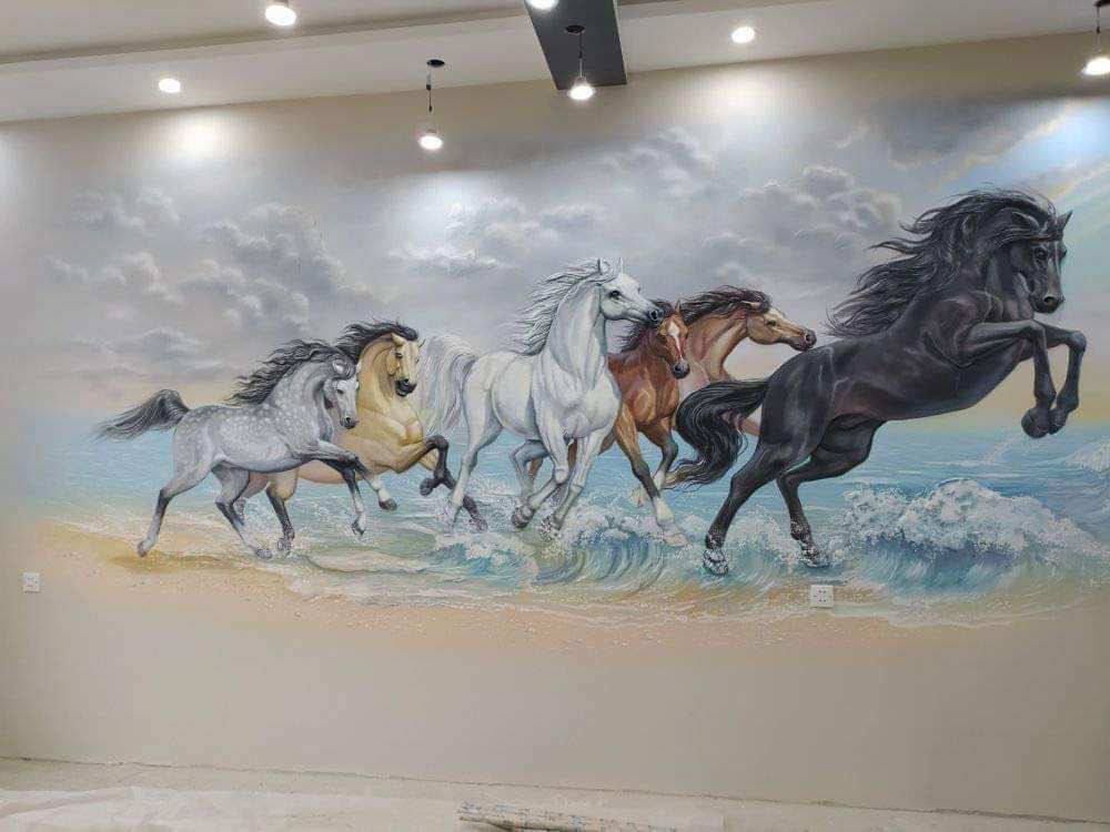 Роспись стен , художник Шохрух