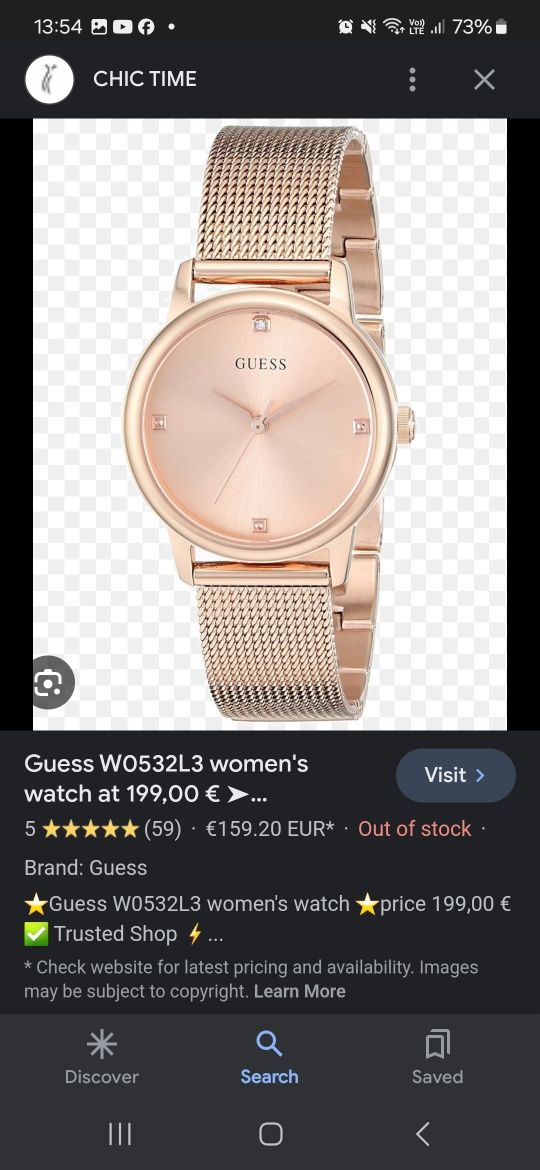 Ceas dama Guess W0532L3