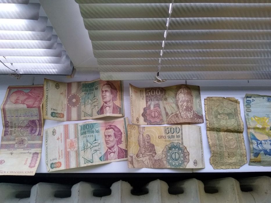 Bancnote 10000,1000,500,25,monede