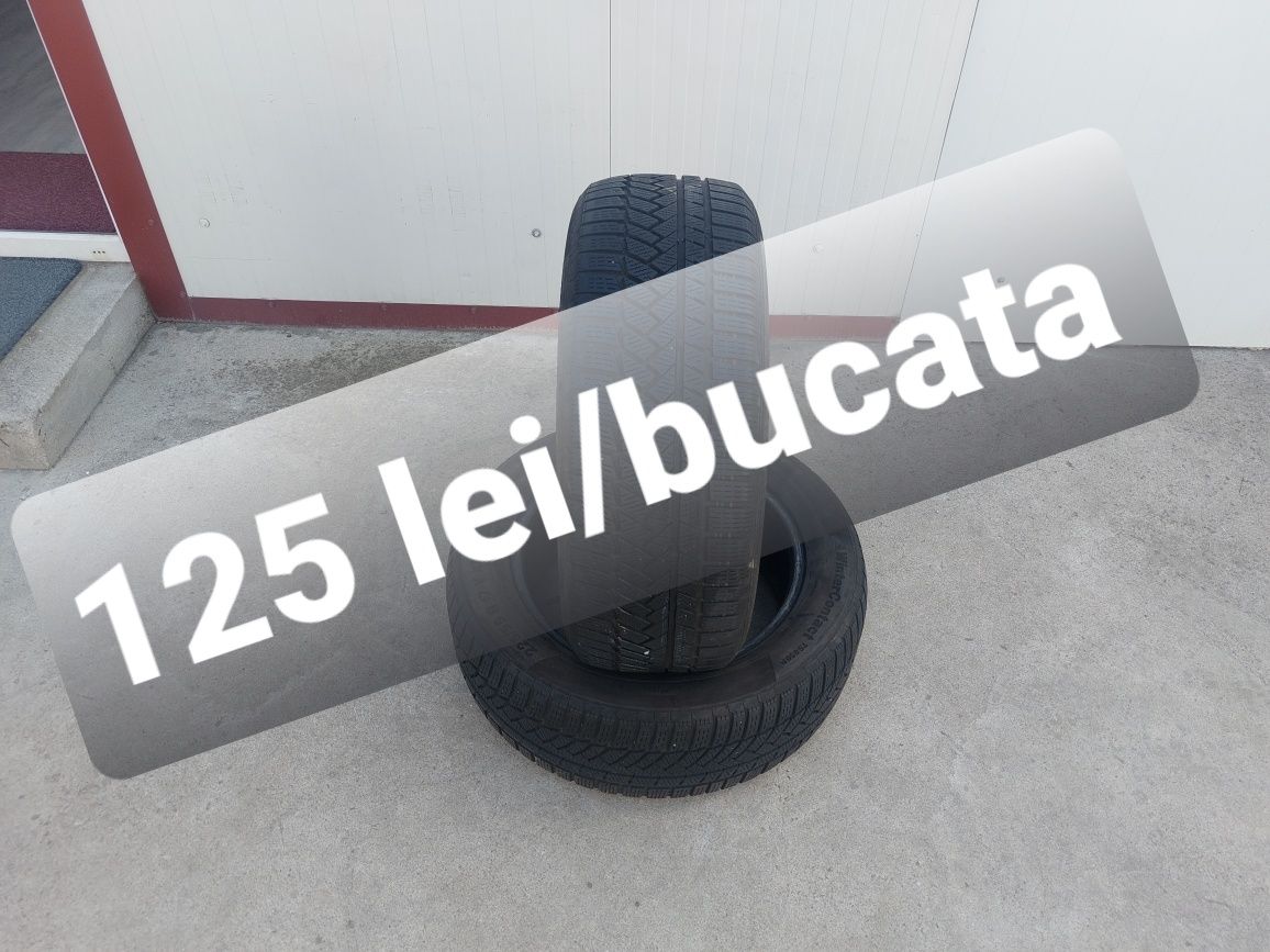 125 lei bucata! Doua anvelope M+S/Iarna 225 55 17 Continental