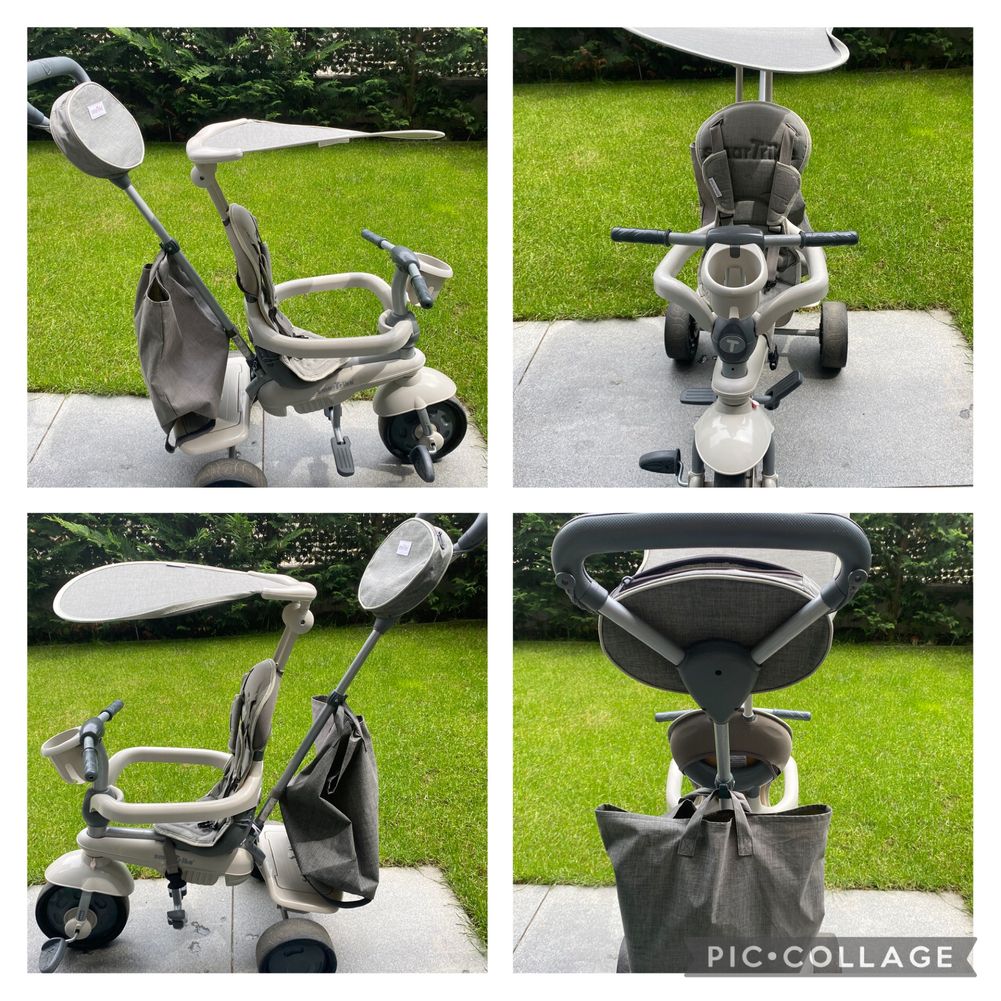 Tricicleta Smart Trike 4in1, Bicicleta Balans Fete, Baieti