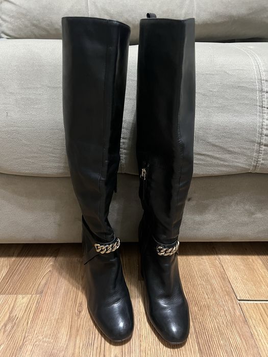 Сапоги  кожаные Италия