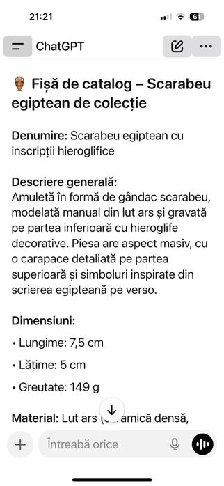 Vând Scarabeu Vechi ,de colectie !