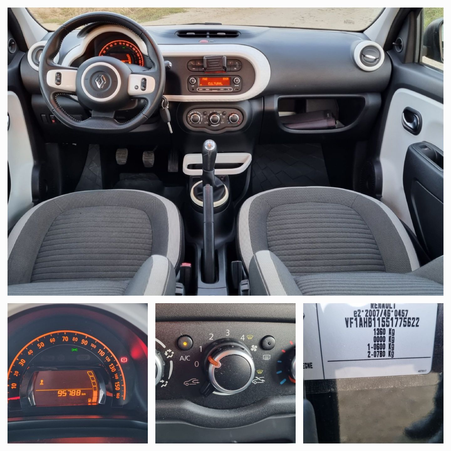 Renault Twingo- 2015 - 4 uși - !!! 95.ooo km-klima-Euro 6