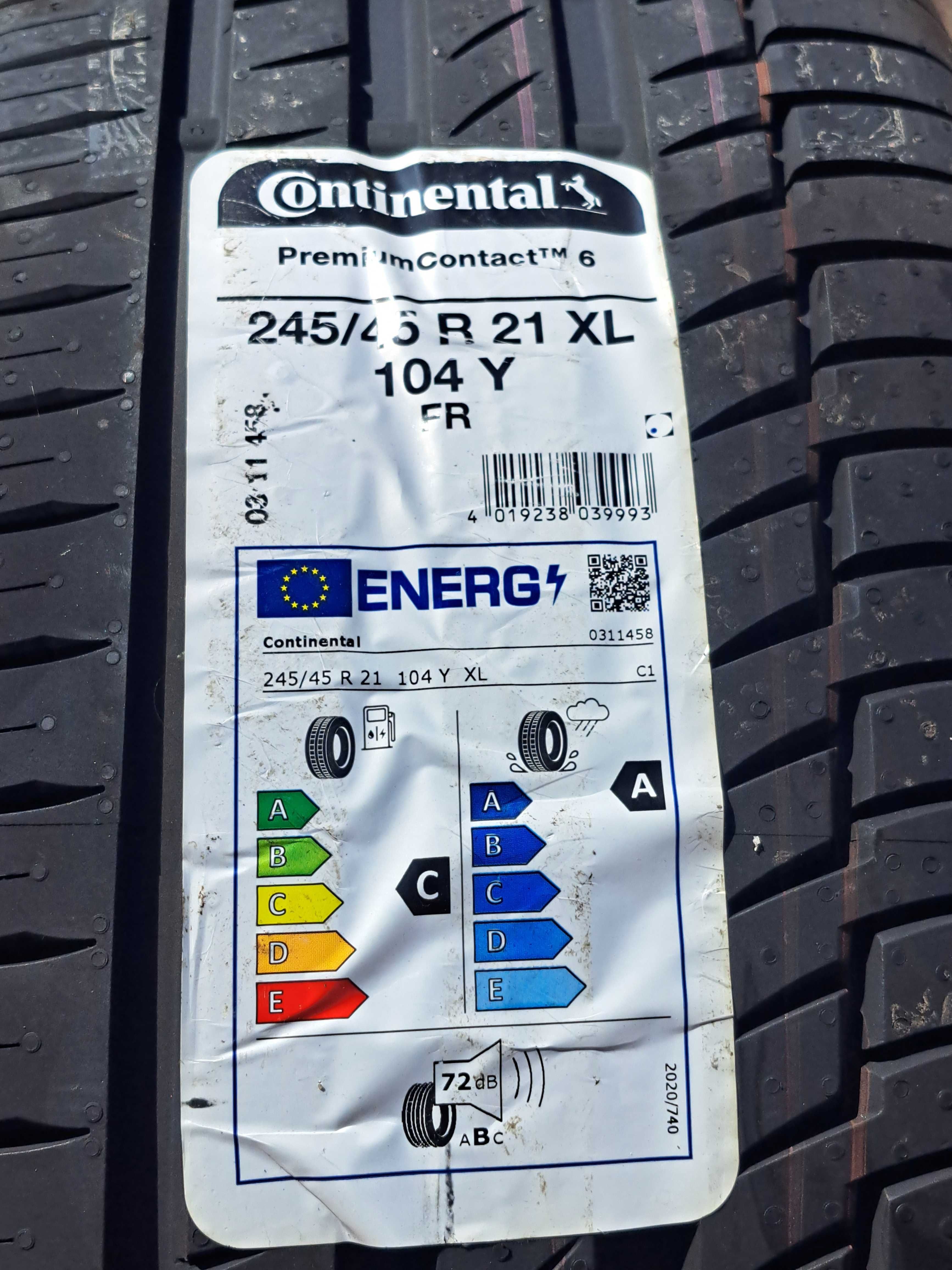 2 anvelope vara Continental Premium Contact 6 245/45R21,noi.