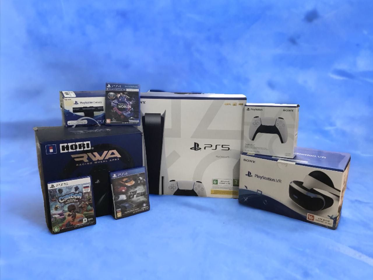 PlayStation 5, PS VR, руль Hori racing