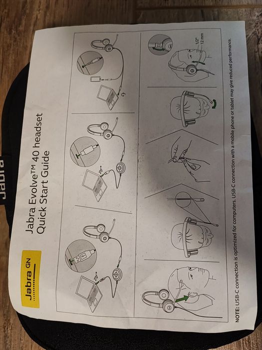 Casti Cu Microfon Jabra Evolve 40 Stereo USB-A 6399-829-209