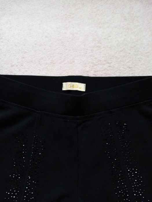 Дамски клин, М, черен с блестящи елементи