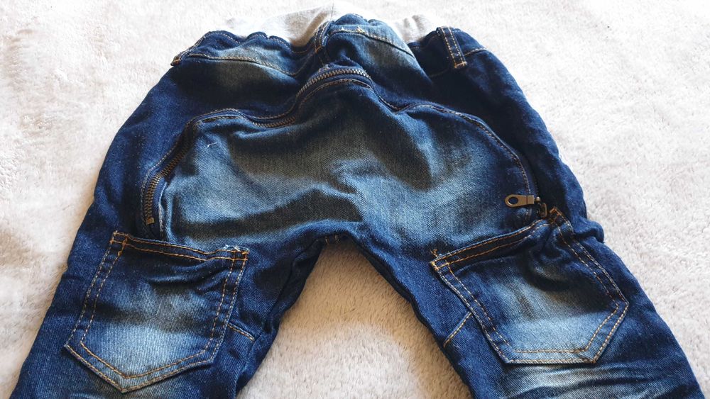 Blugi skinni pantaloni cu turul lasat, marime 110, 4-5 ani