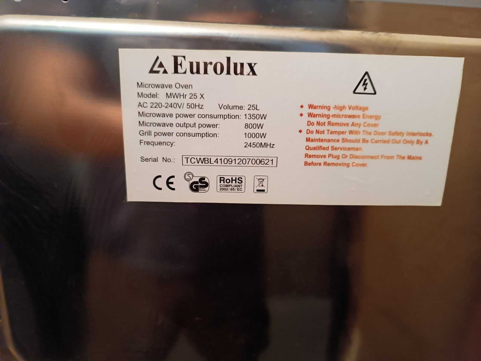 Микровълнова фурна за вграждане Eurolux