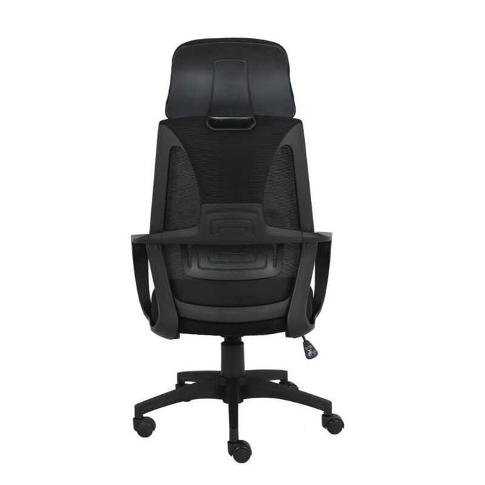 Офис стол, BF2950, Черен, Син, Текстил, 62х62х121см.