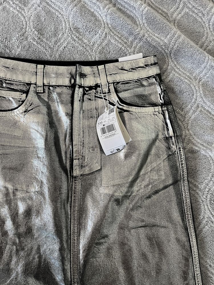 Fusta lunga mango xxs metalica