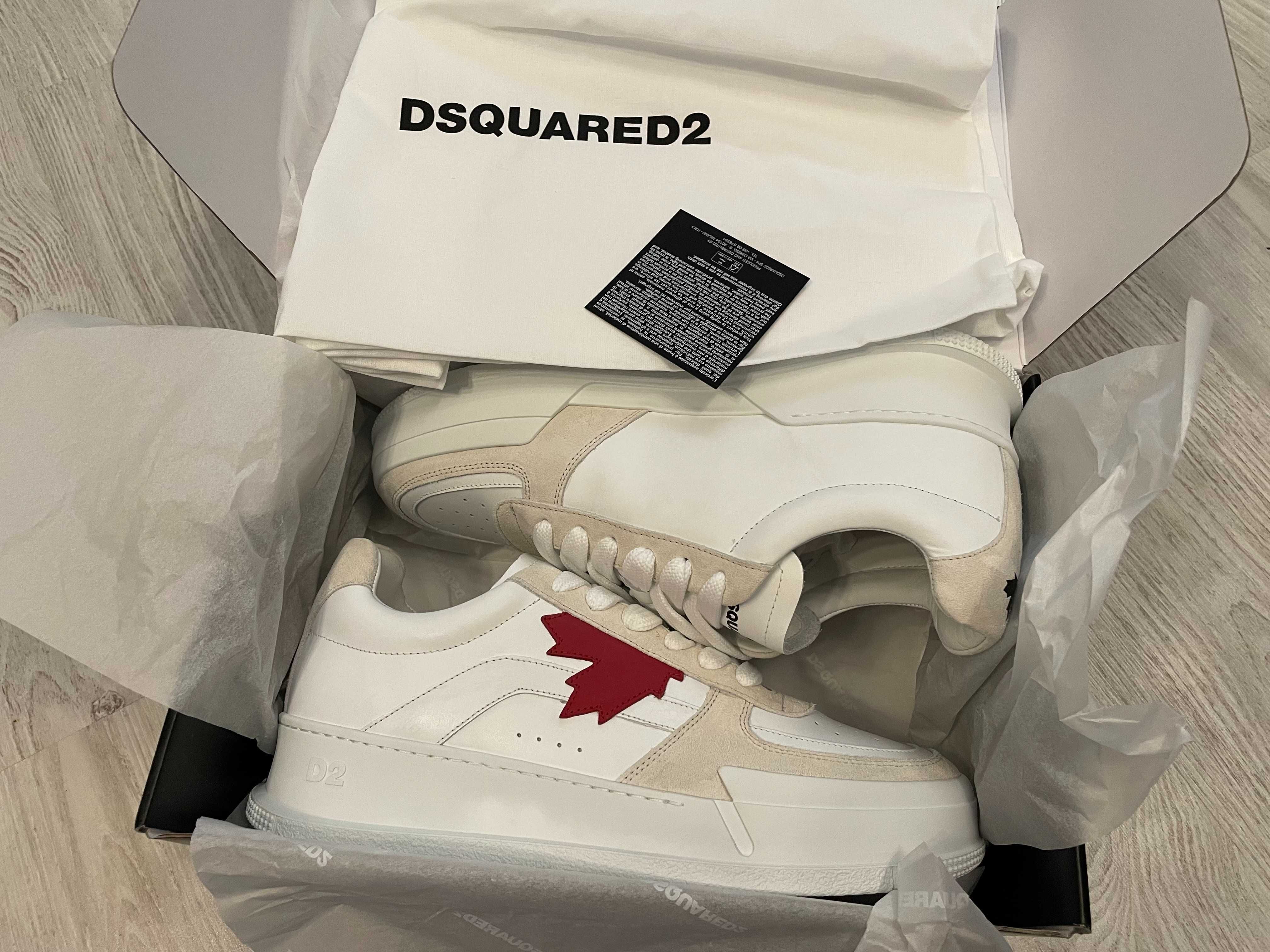 Dsquared2 sneakers 44-45, originali , full box, retail 580 euro