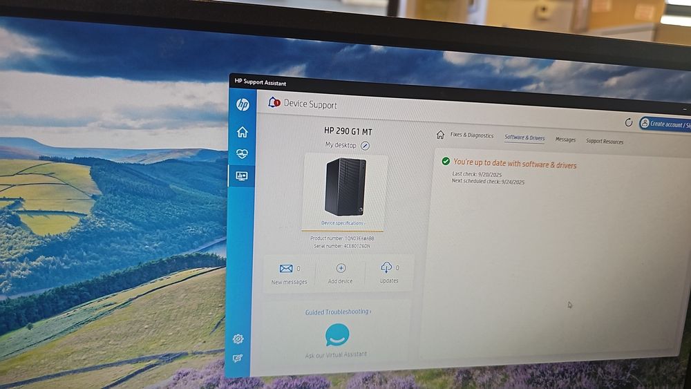 Calculator Office HP 290g1 ,Intel G4560,4gb,hdd 500 gb 7200rpm