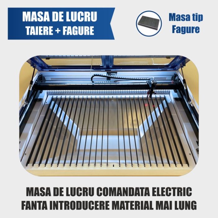 Gravator Laser K1390, Putere 150W, Controler RUIDA 1300x900 mmm