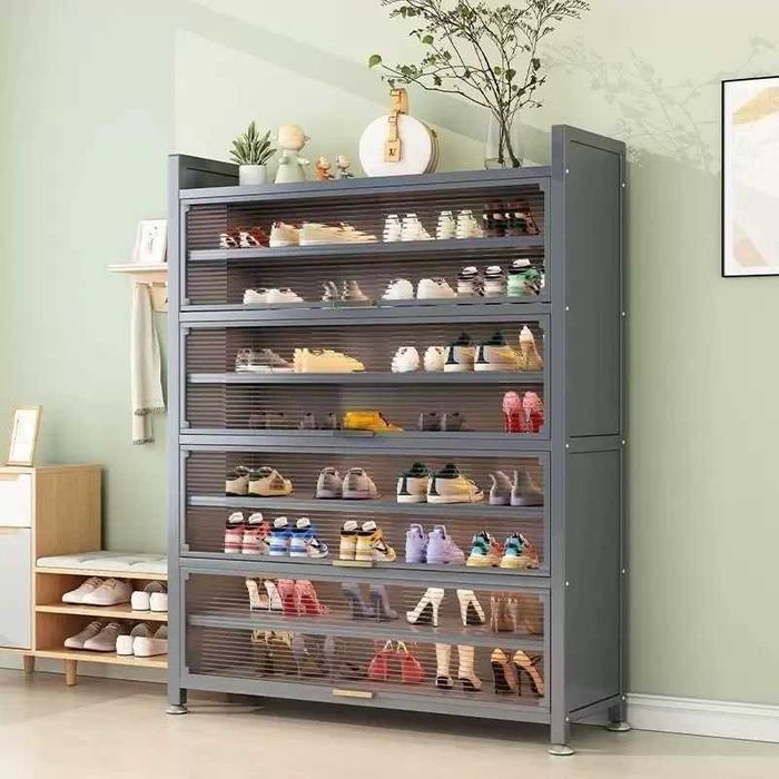 Обувница для входа/Сдвижные ПВХ двери/пылезащищённый дизайн