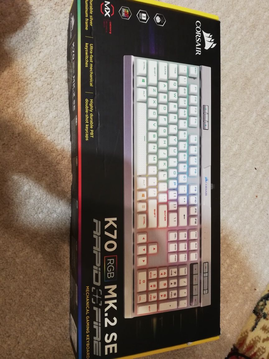 Tastatura mecanica Corsair K70 RGB MK2 LP